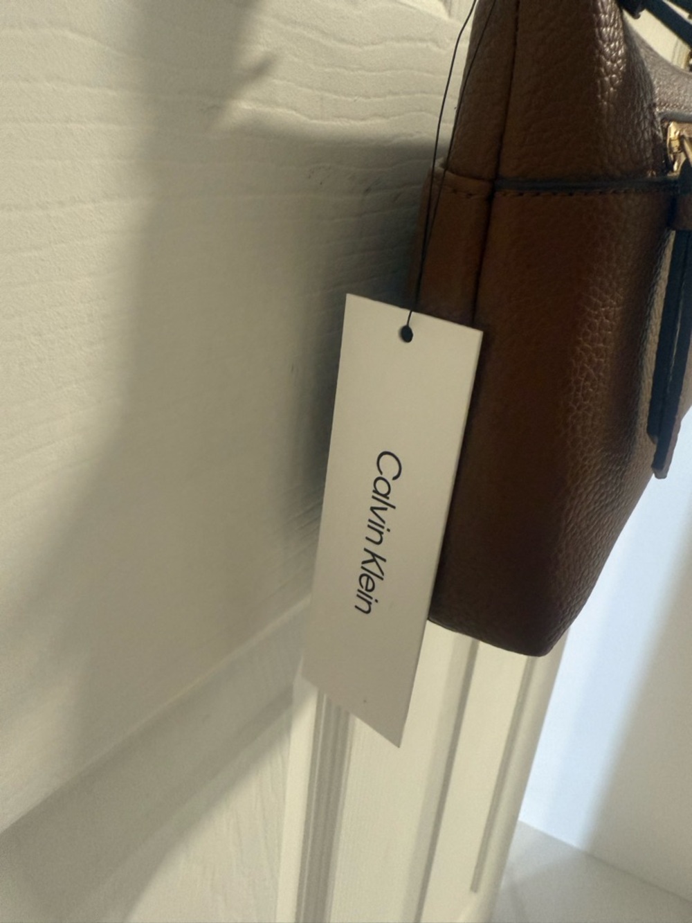 Calvin Klein Crossbody Bag Brown NWT Adjustable Strap Shoulder Purse - Picture 8 of 8